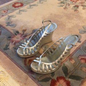 Bebe Wedge Open Toe Shoes